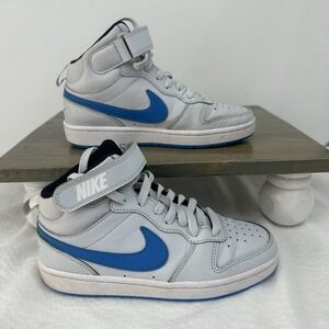Nike Court Borough Mid 2 GS 'White Signal Blue'‎ CD7782-012 Size 4Y